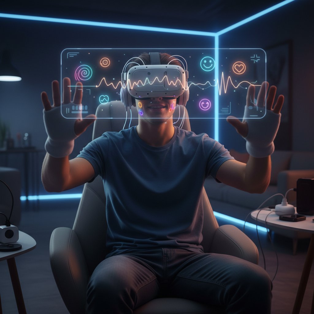 Wirtualna rzeczywistość jako narzędzie rozwoju EQ, młody dorosły w VR, interaktywna analiza emocji, przyszłość edukacji
