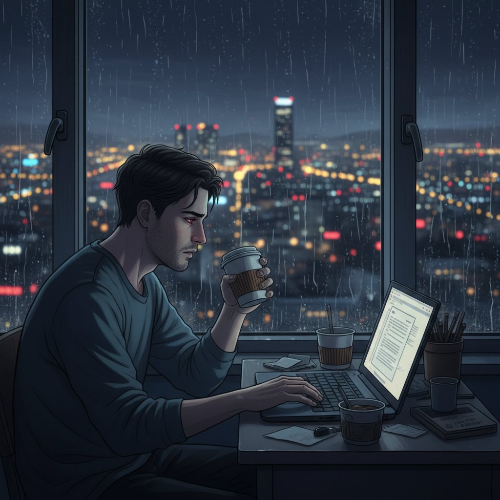 Samotny uczeń online w nocy – konsekwencje złego wyboru szkoły