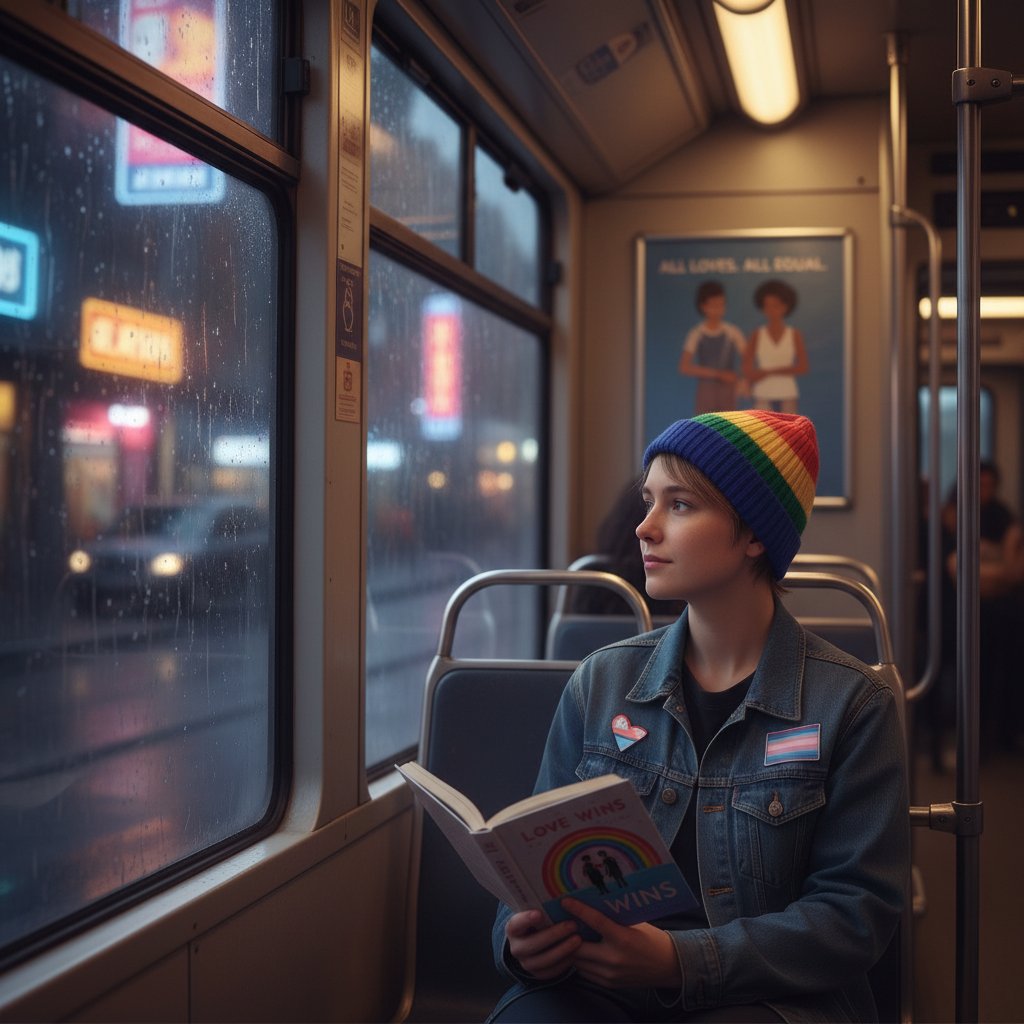 Osoba LGBT samotna w komunikacji miejskiej