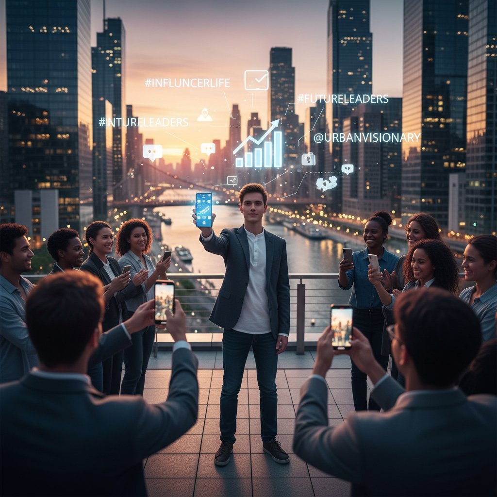 Młoda osoba na tle miejskiej scenerii – wpływ społeczeństwa na schematy