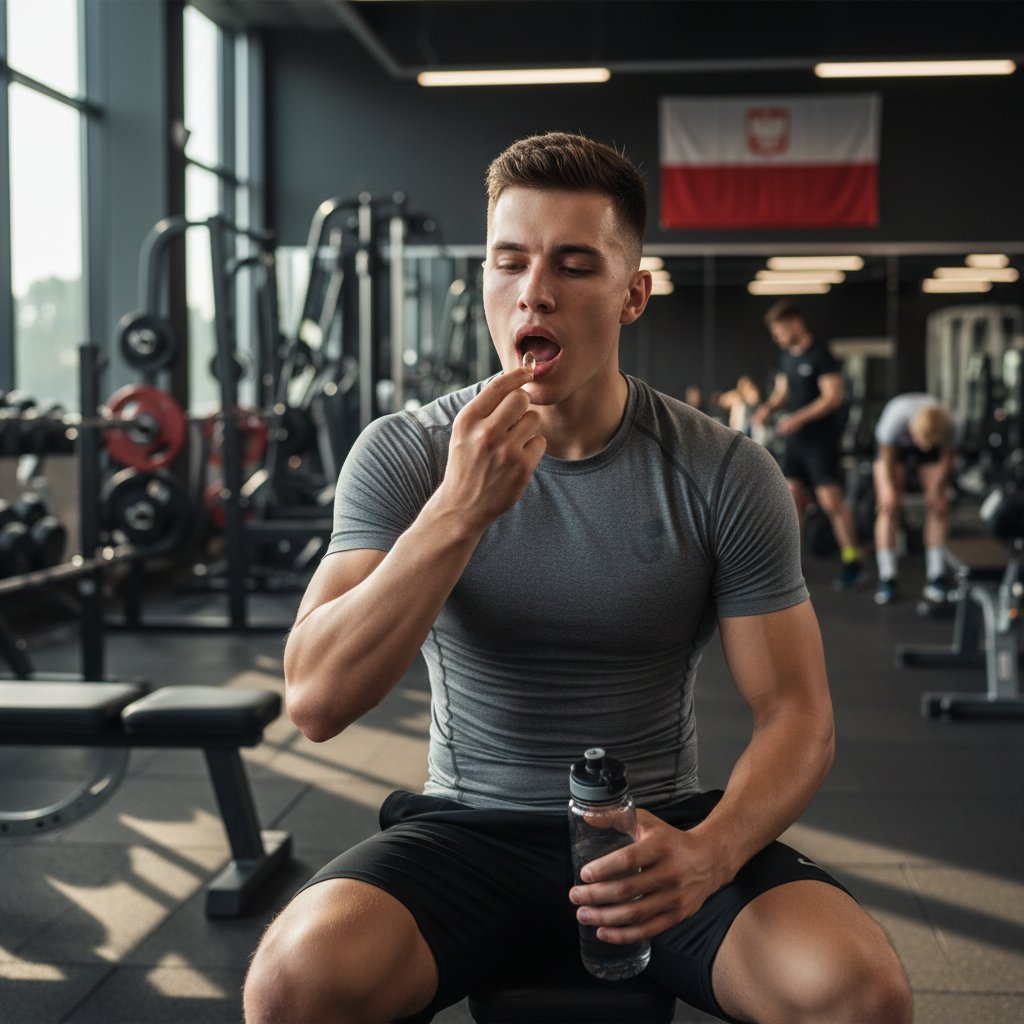 Sportowiec po treningu sięga po omega-3.