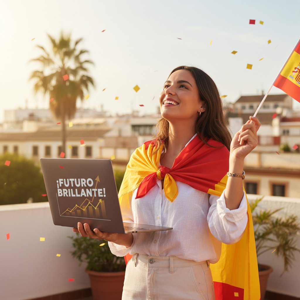 Radość po zdaniu matury z hiszpańskiego online