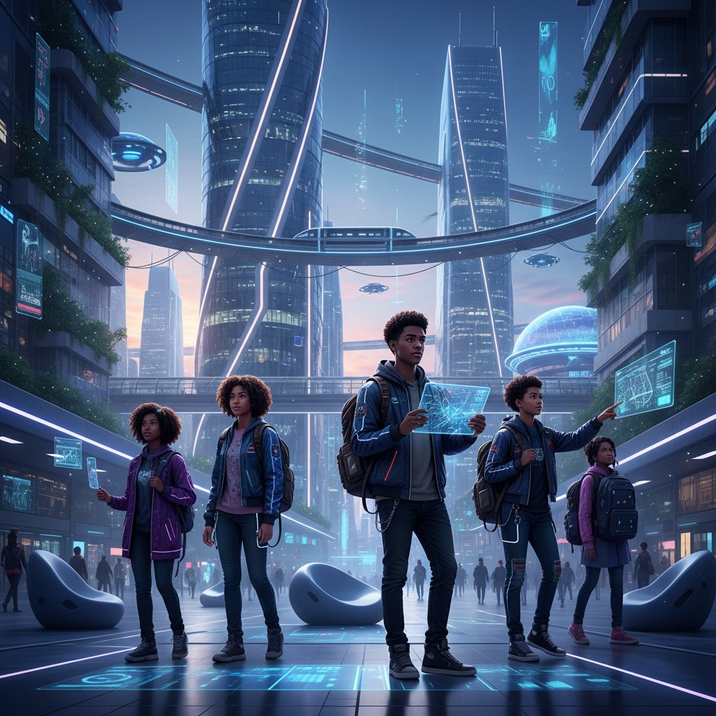 Młodzież i AI w miejskiej przestrzeni – obraz przyszłych scenariuszy relacji człowieka z AI