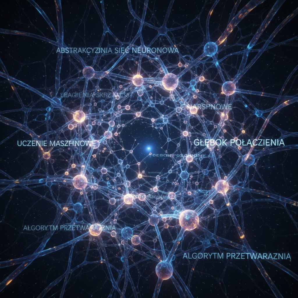 Sieć neuronowa przetwarzająca polskie zdania, symboliczna wizualizacja nowoczesnych modeli NLP