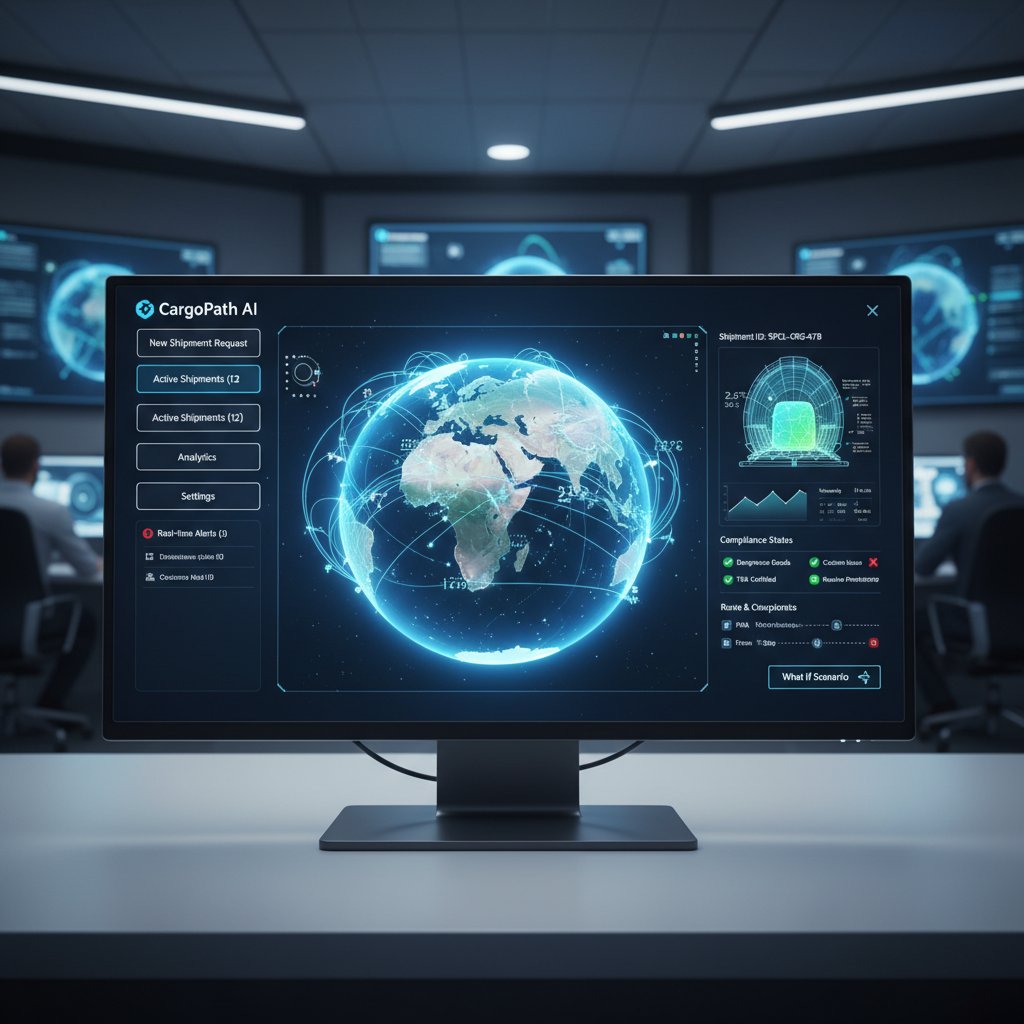AI-powered flight search visualization for special cargo shipments