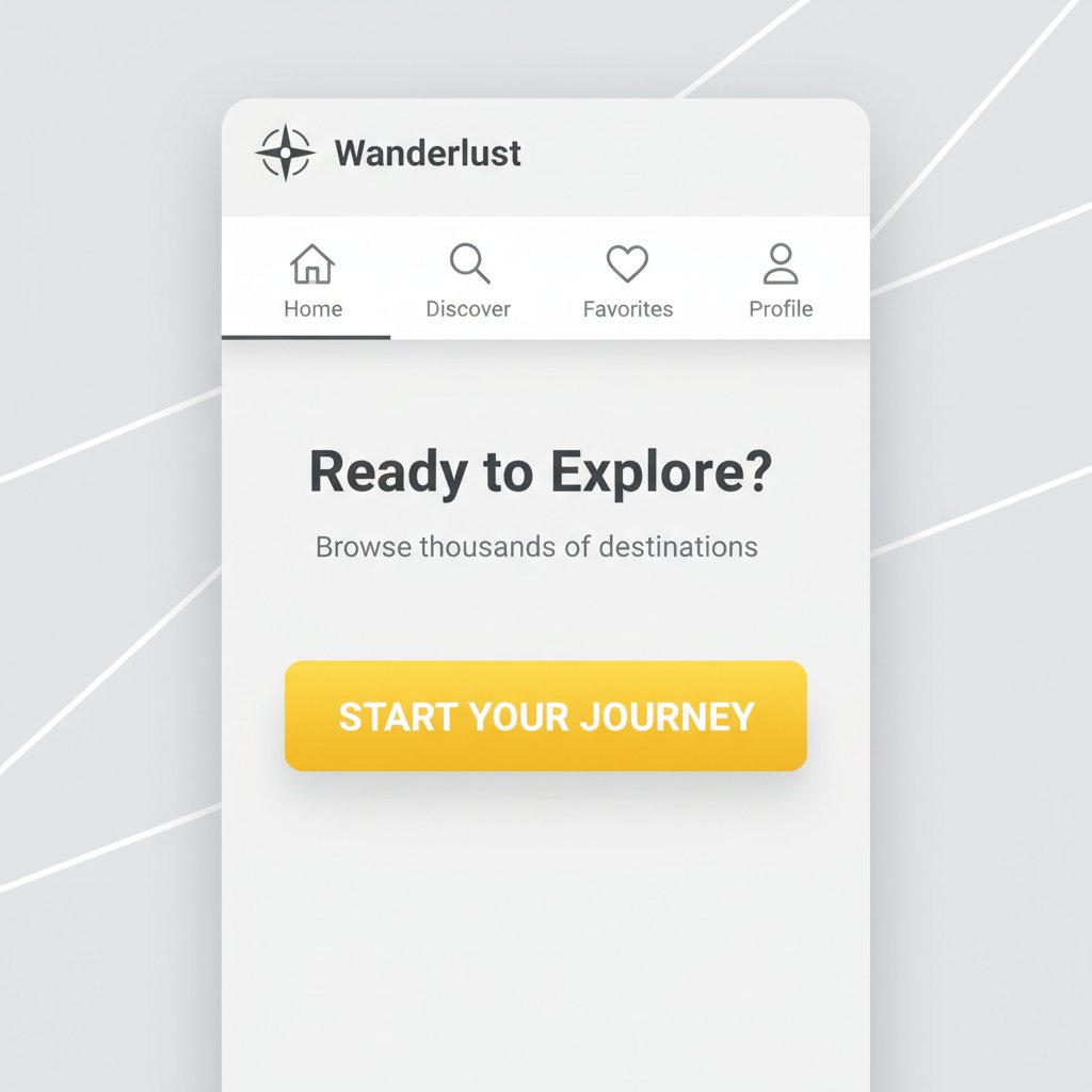 Interfejs aplikacji z żółtym przyciskiem akcji, użycie żółtego w UX/UI