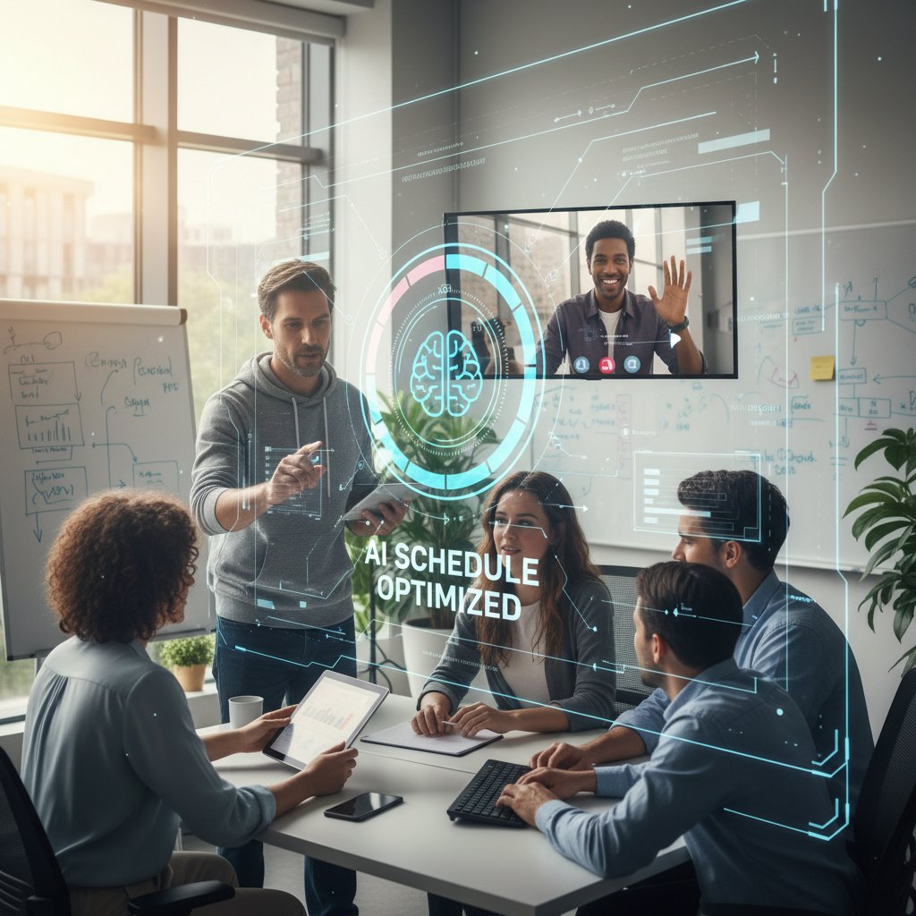 Programista korzystający z AI do planowania zadań zespołu