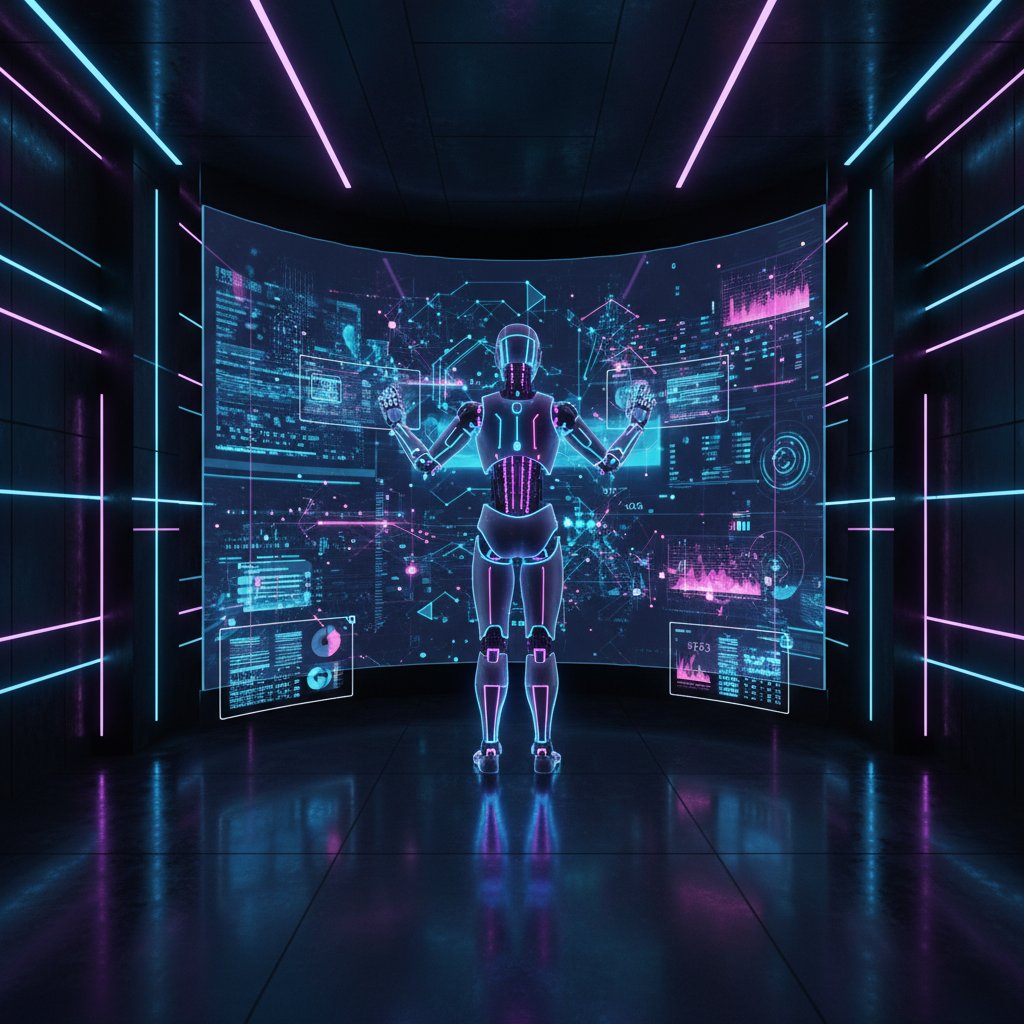 Futurystyczny chatbot analizujący dane i przewidujący problemy techniczne