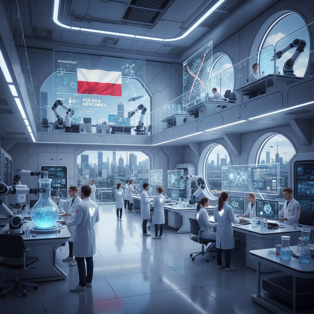 Nowoczesne laboratorium pracujące nad szczepionkami przyszłości