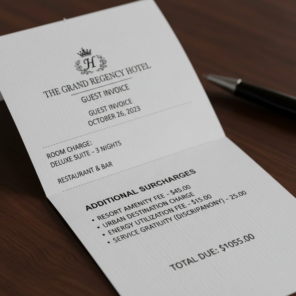 Rachunek z Hiltona – ukryte koszty, hotel hilton, rachunek hotelowy