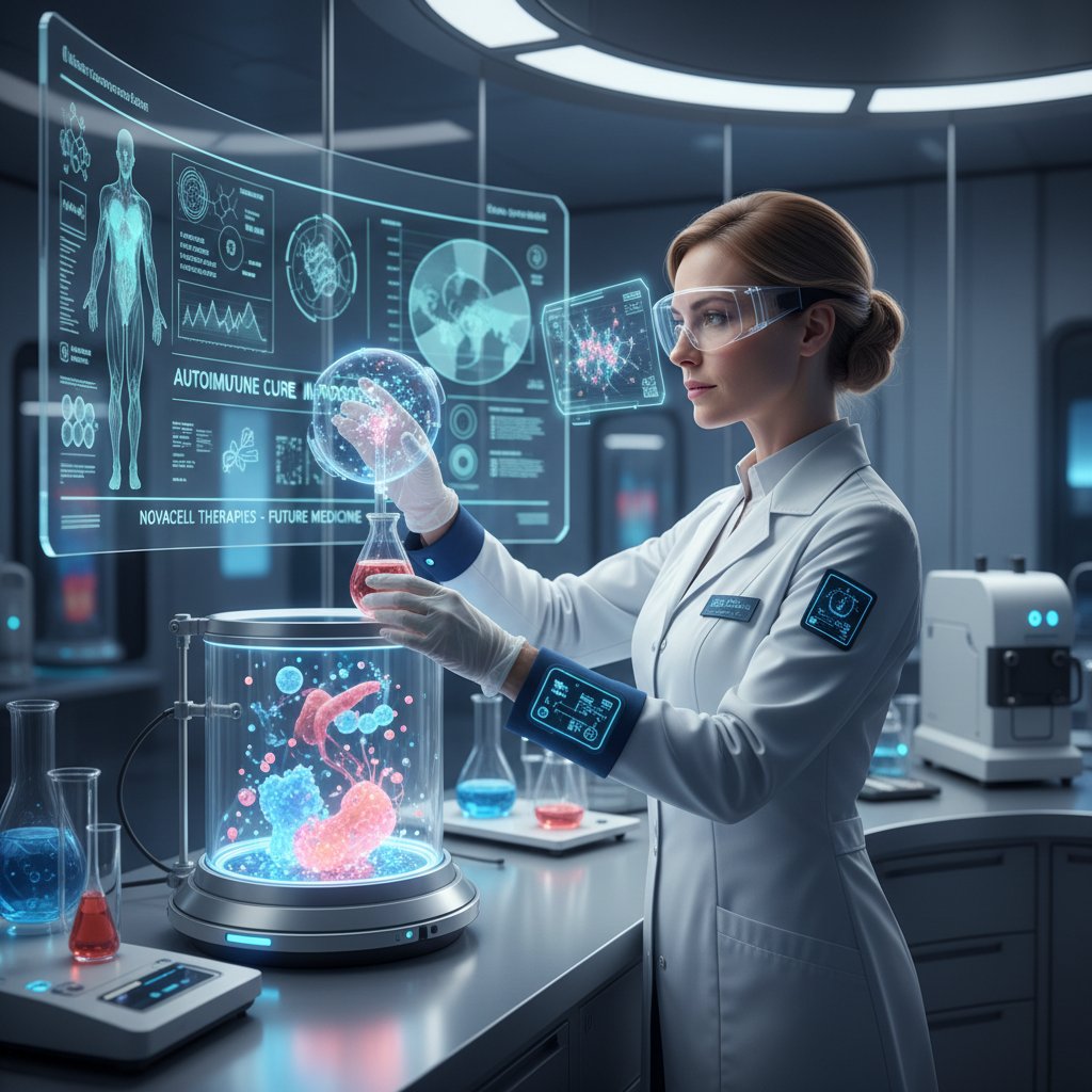 Naukowiec prowadzący badania laboratoryjne nad autoimmunologią