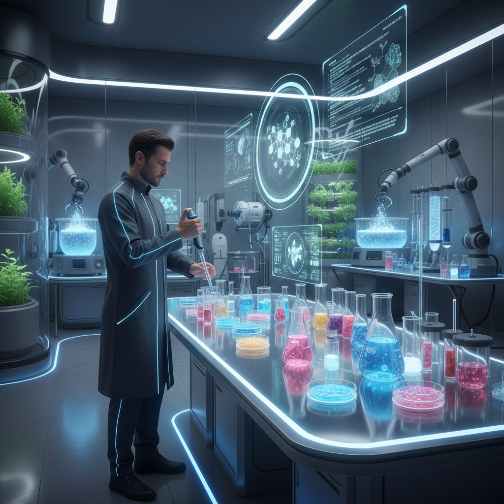 Laboratorium produkujące białko roślinne, nowoczesna polska scena