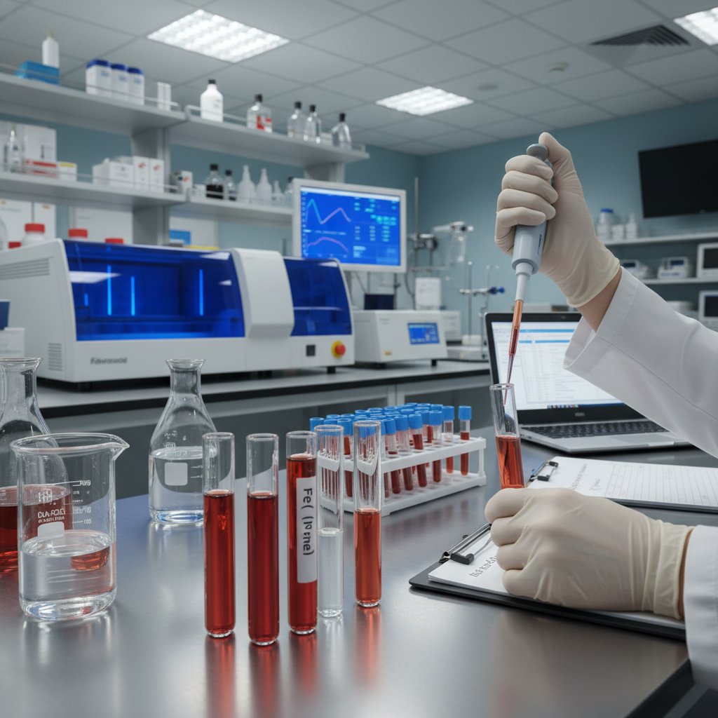 Analiza laboratoryjna, ferrytyna, badania krwi w laboratorium