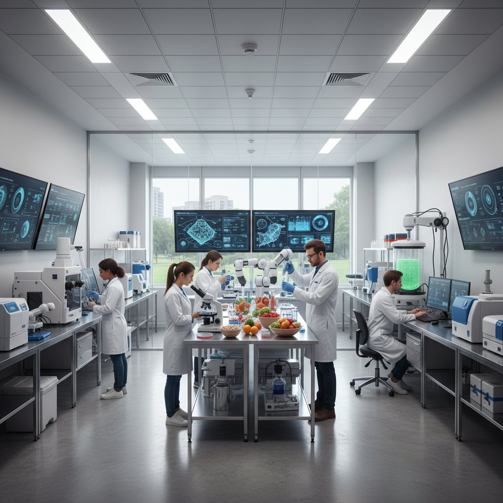 Nowoczesne laboratorium, badania nad dietą niskopurynową