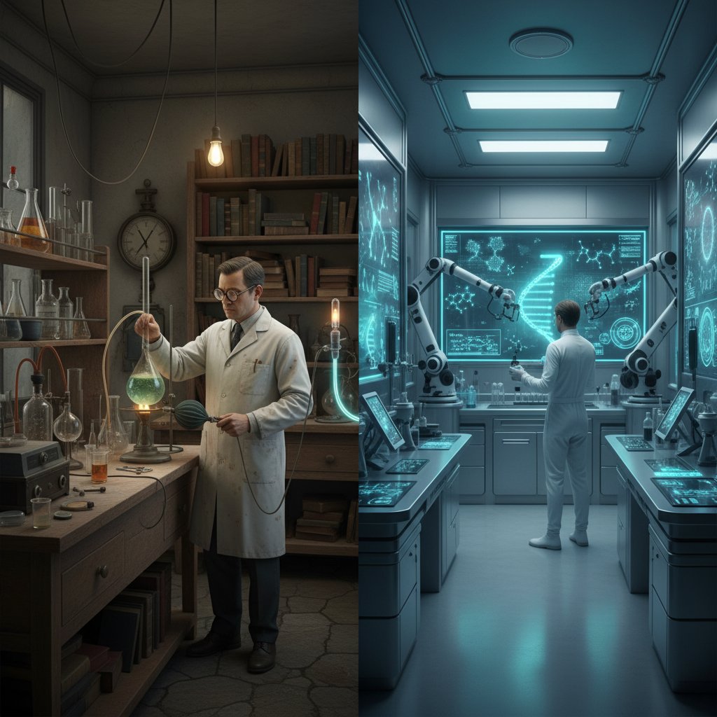 Stare i nowe laboratorium badawcze – kontrast technologiczny