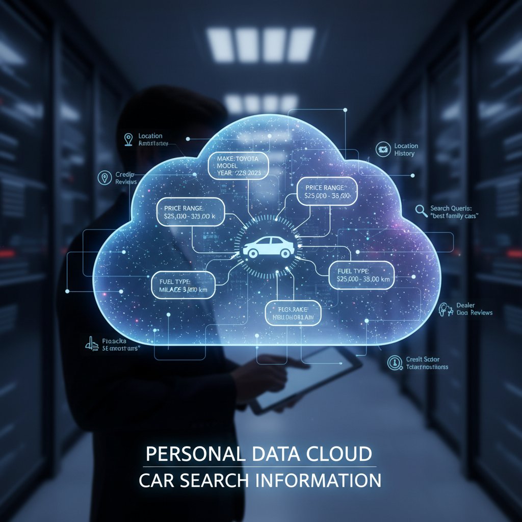 Personal information and search data uploaded to digital servers