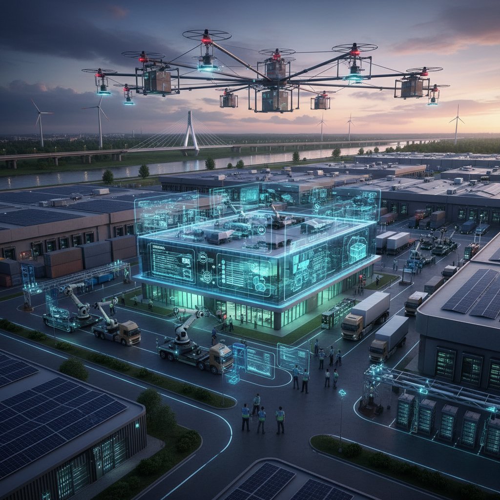 Centrum logistyczne z nowoczesną technologią – AI i IoT w akcji