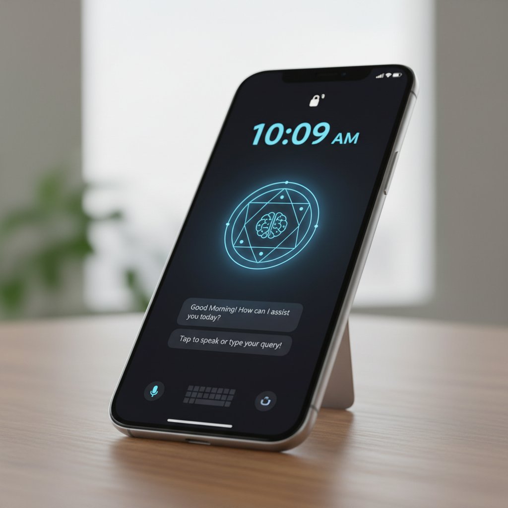 Smartfon z aplikacją do interpretowania godzin lustrzanych, osoba korzystająca z narzędzia AI
