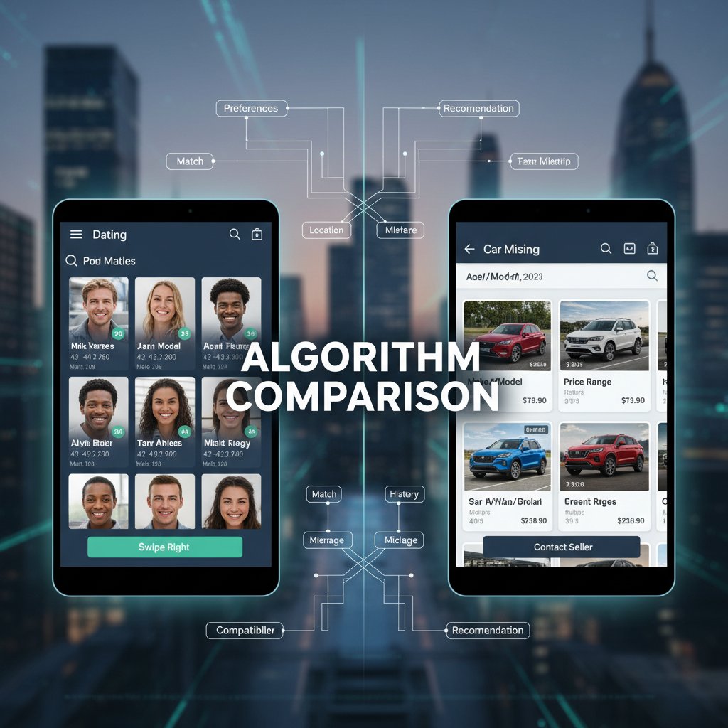 Comparing car search interfaces with dating apps
