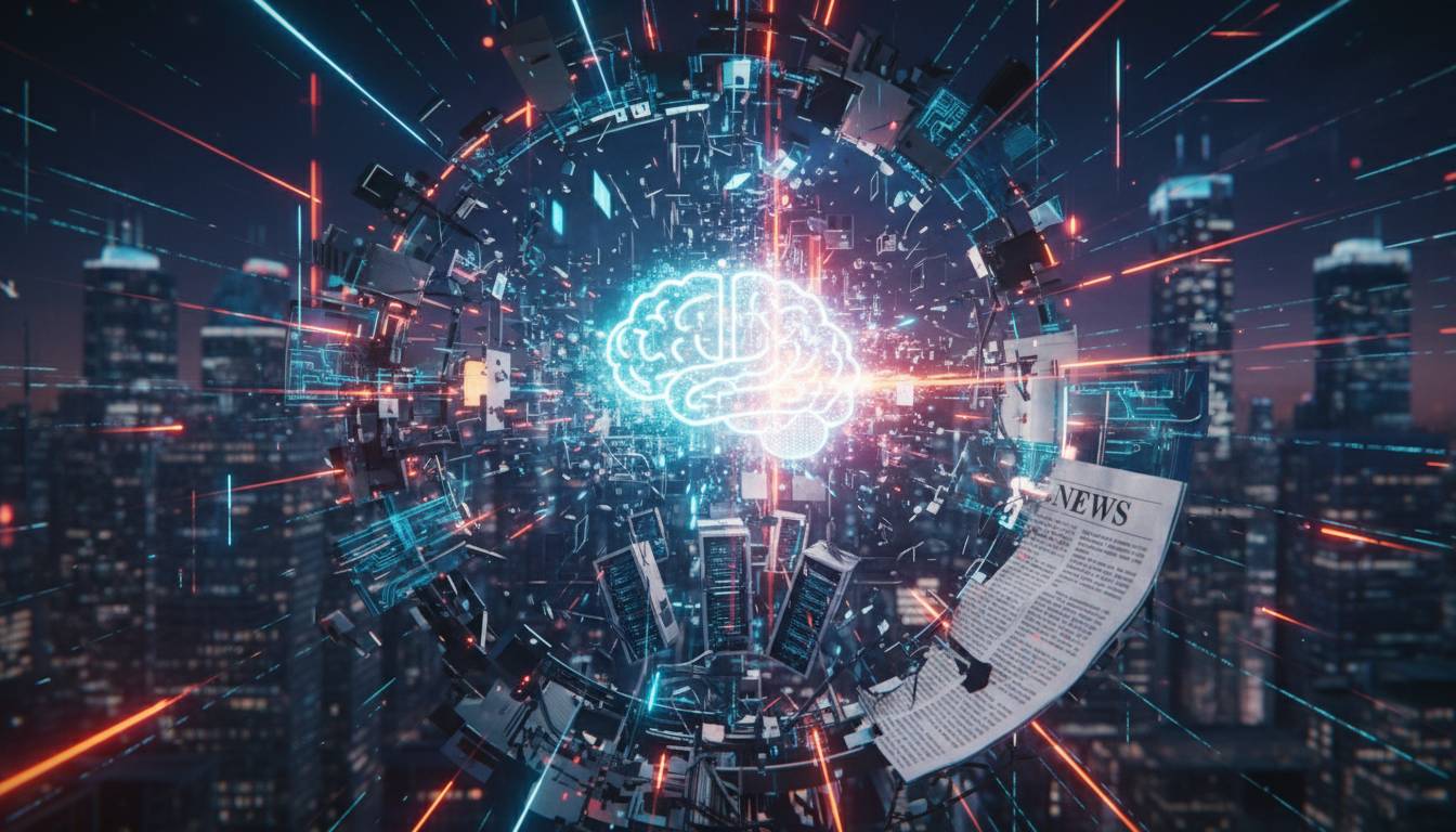 Is AI-generated news software disruption killing journalism—or saving it?