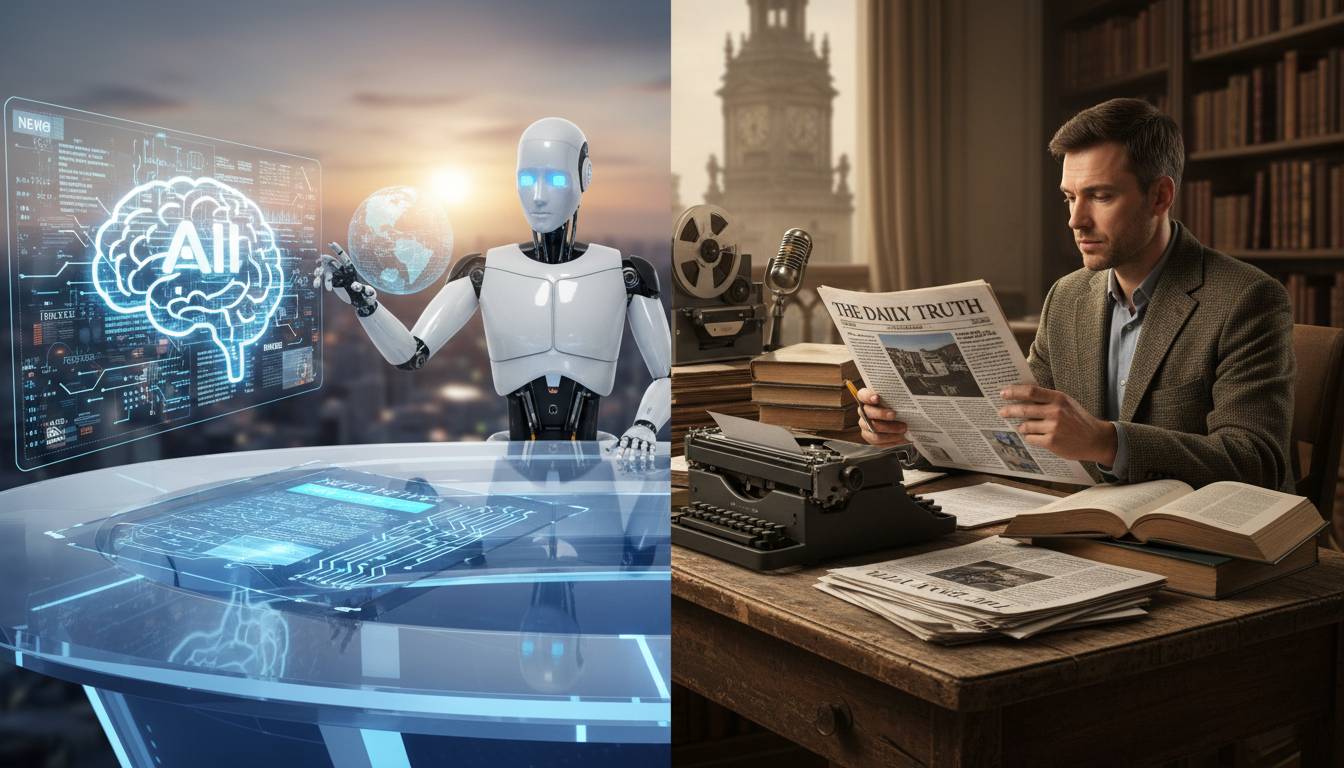 AI news generator vs traditional media: who will we trust?