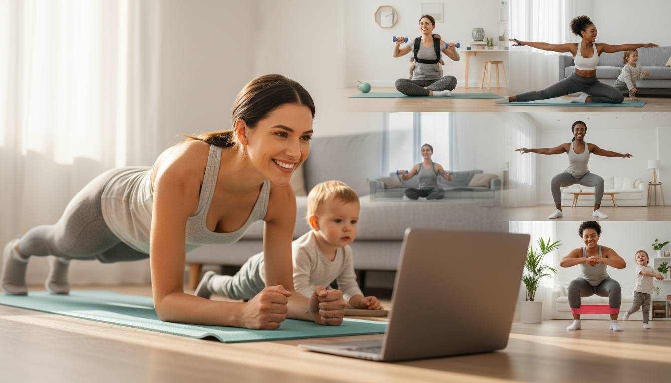 Ćwiczenia dla mam online, które realnie mieszczą się w twoim dniu