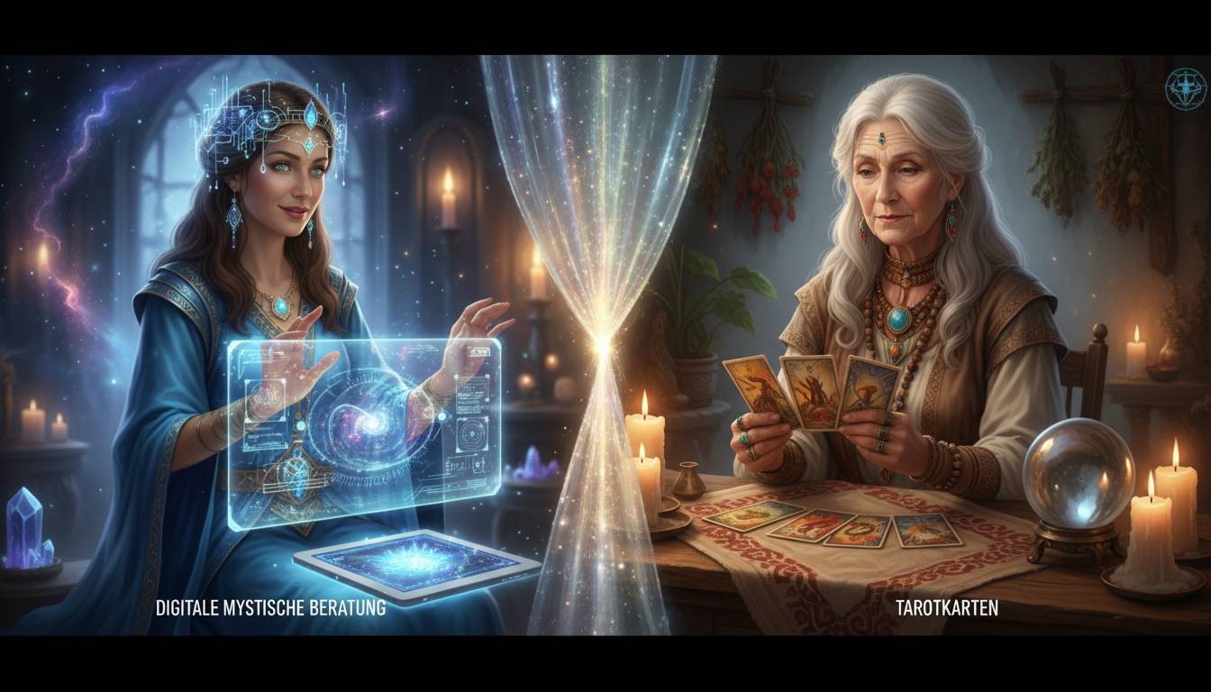 Digitale mystische Beratung vs Tarotkarten – Was du wirklich wissen musst