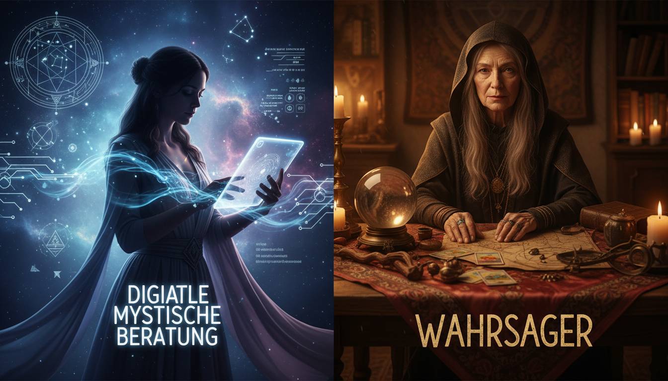 Digitale mystische Beratung vs Wahrsager: Was ist echter?
