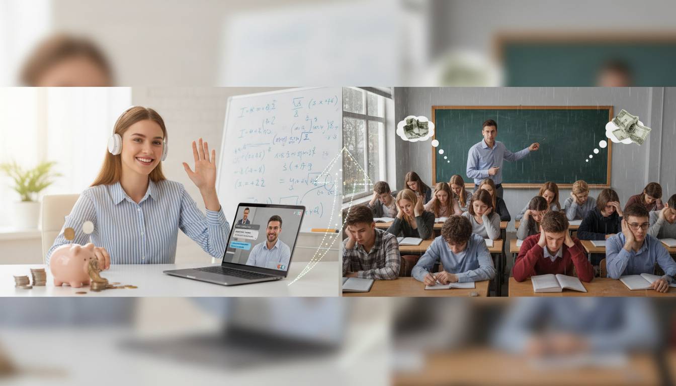 Digitale Nachhilfe preiswerter als Gruppenkurse – aber für wen?