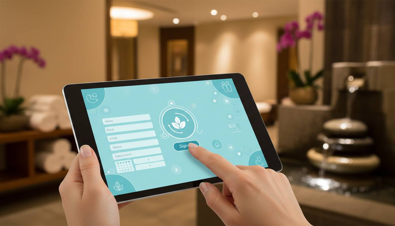Elektroniczna rejestracja klientów SPA, która sama sprzedaje