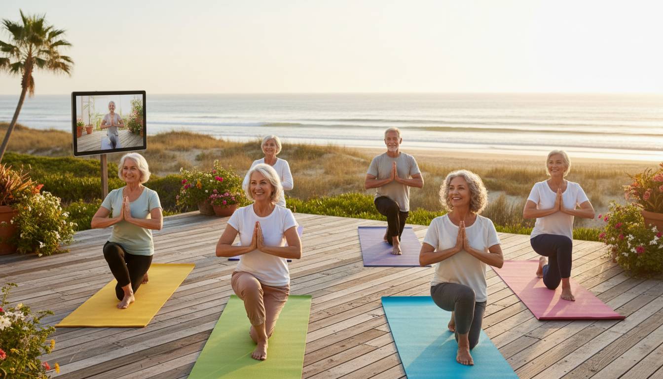 Fitness online joga dla seniorów, którzy nie lubią siłowni