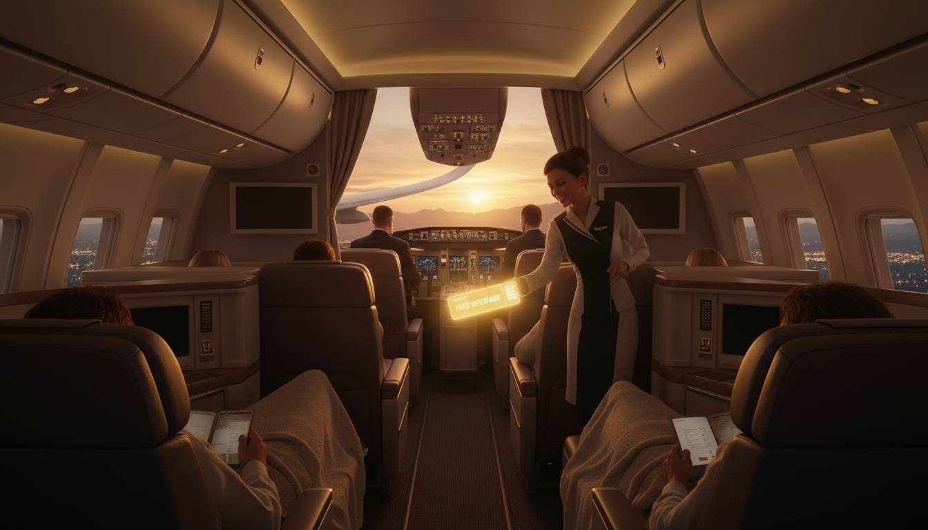 Free upgrade flights in 2026: why AI kills luck and what still works