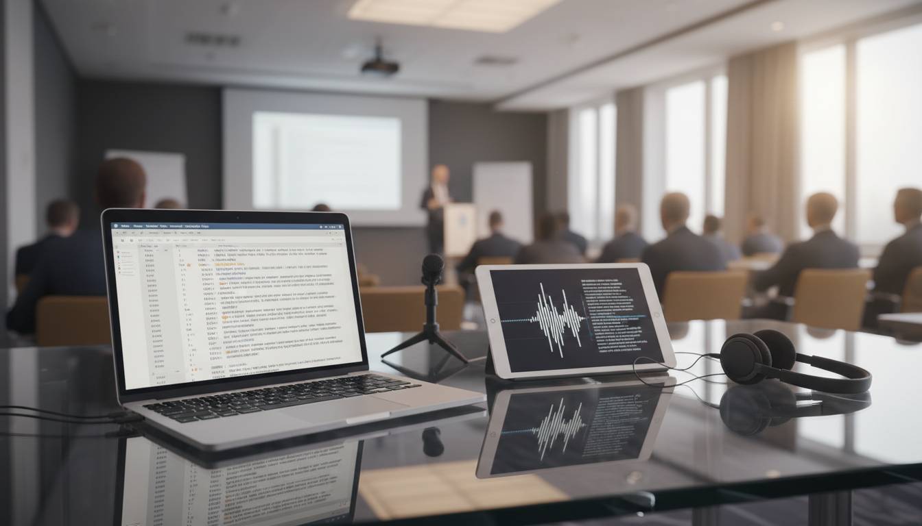 Nie wierz w magię AI: Cała prawda o transkrypcji nagrań konferencji