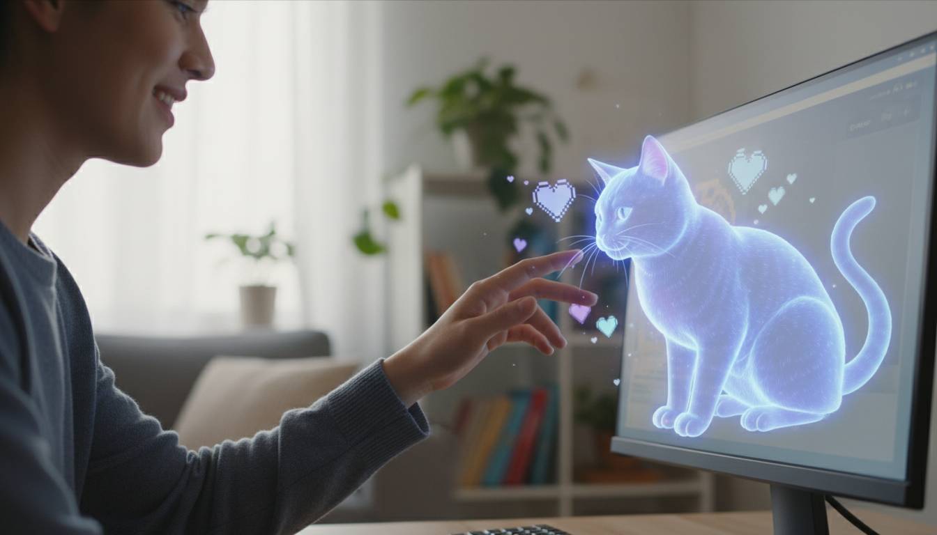Virtuelle Katze, echte Gefühle? Die kontroverse Wahrheit über Online-Streicheln