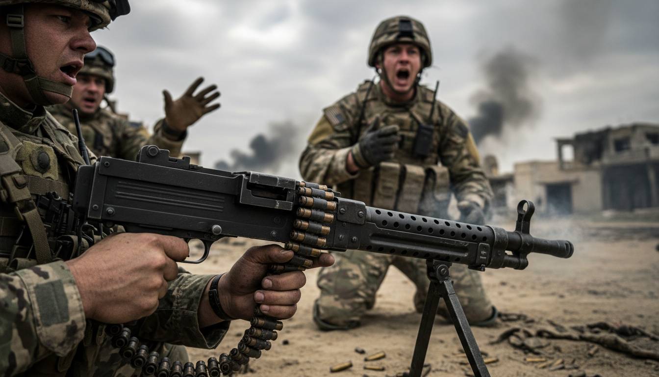 Why Movie Machine Gun Dialogue Hijacks Your Brain