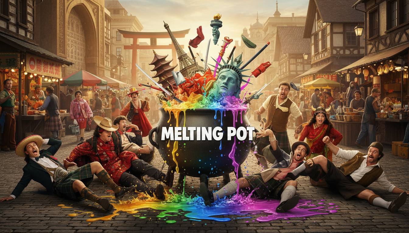 Movie melting pot comedy and who really gets to tell the joke