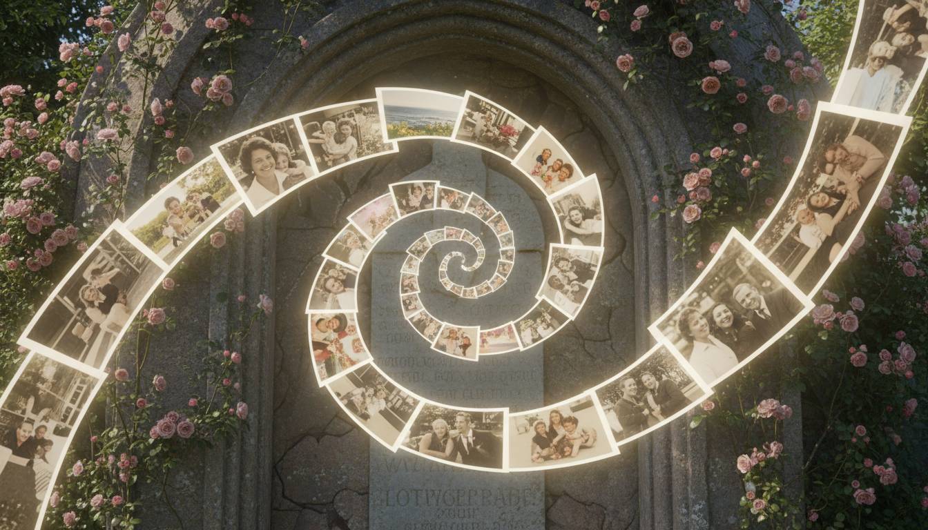 Online Memorial Slideshow Creation and Digital Grief