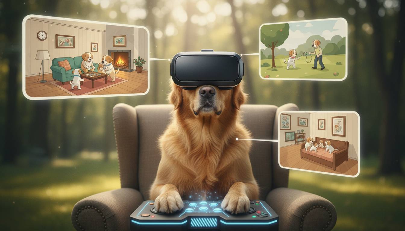 Pies symulator życia rodzinnego z psem czy emocjonalna proteza