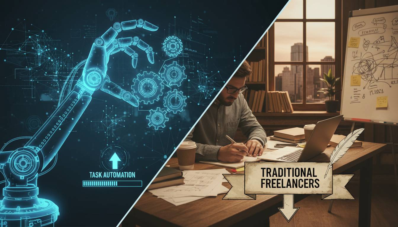 Task automation vs traditional freelancers: which wins on ROI in 2026?