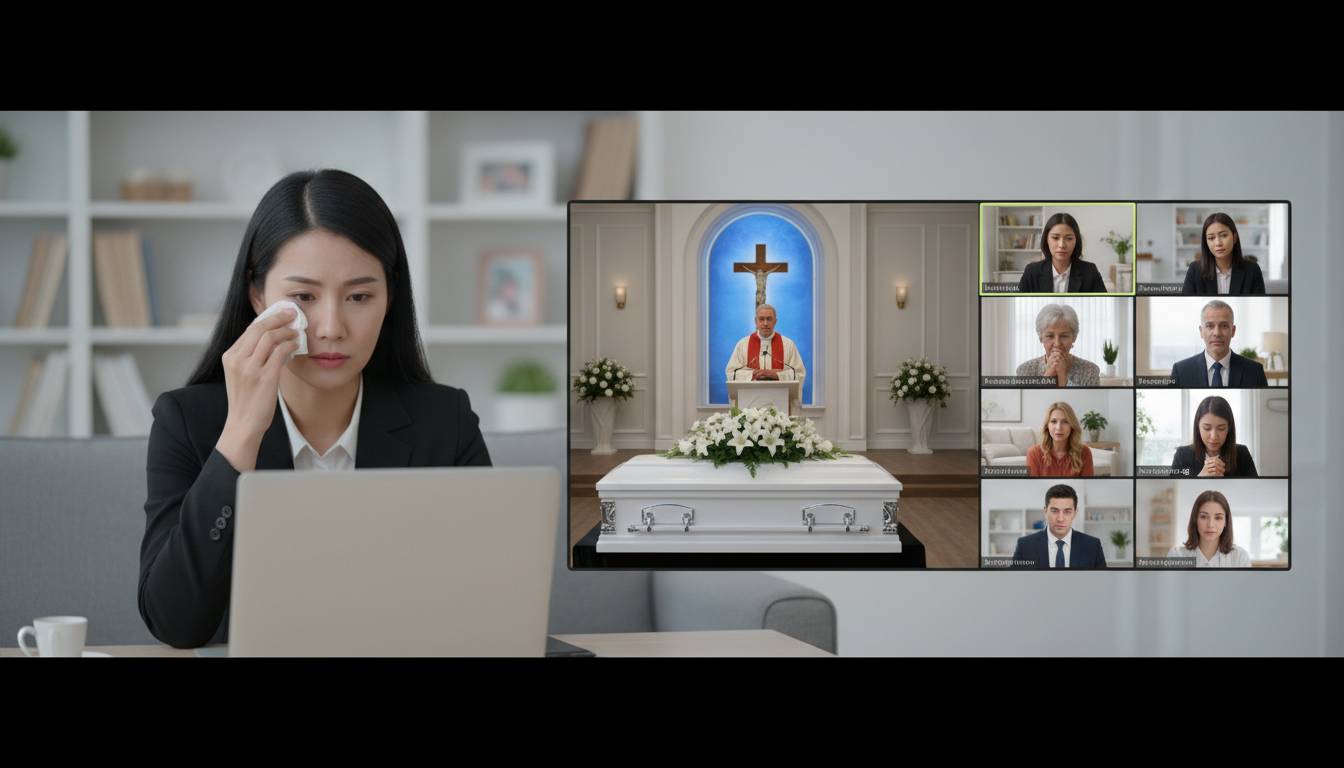 Think you know virtual funeral livestream etiquette? Think again.