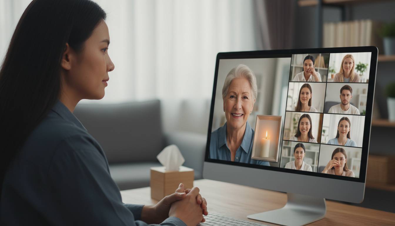 Virtual memorial condolence visit etiquette in the age of AI