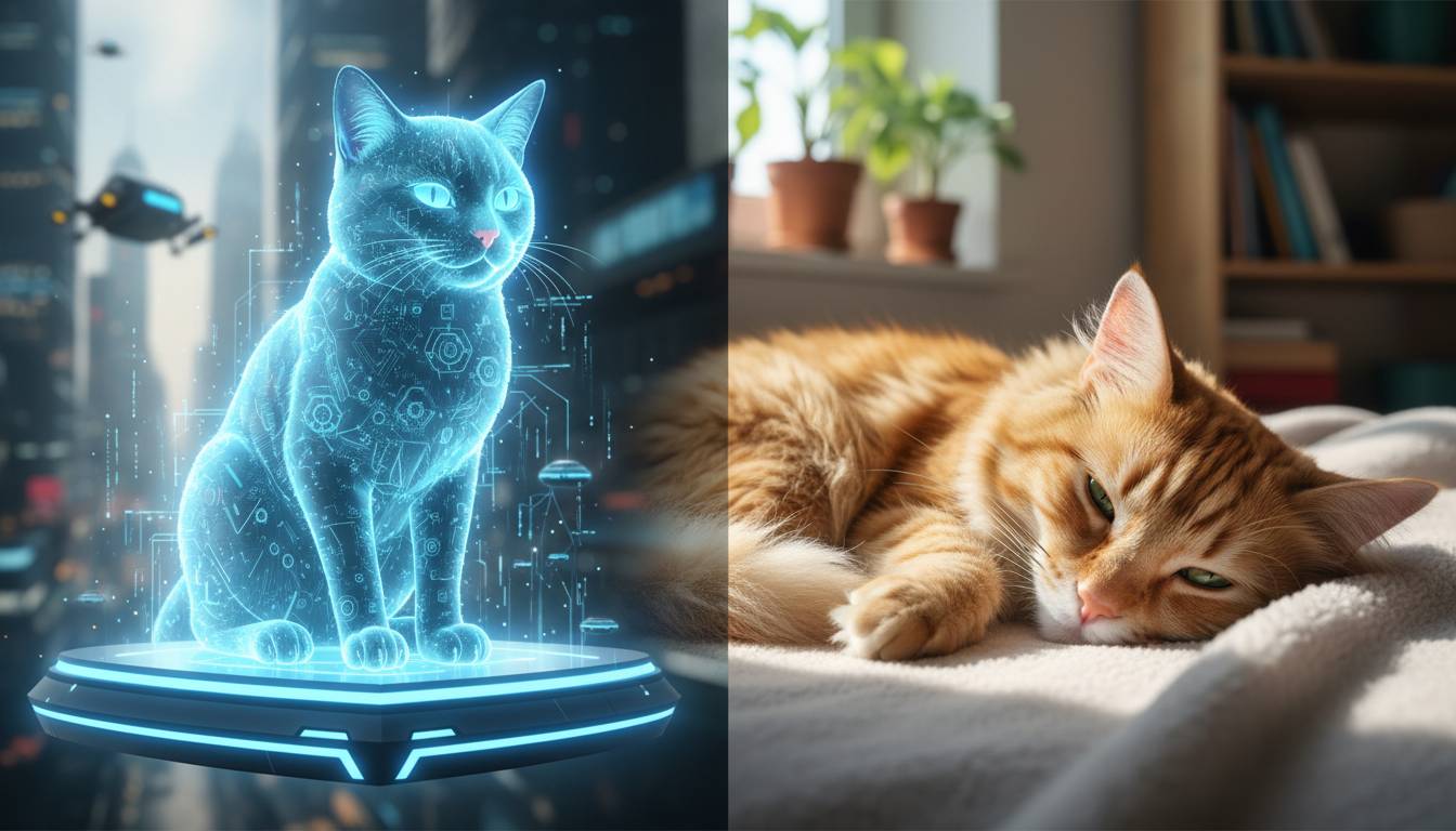 Virtuelle Katze vs echtes Haustier – was 2026 wirklich auf dem Spiel steht
