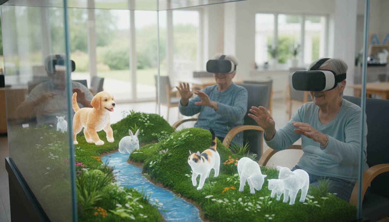 Wie virtuelle Tierhaltung Seniorenheime auf den Kopf stellt
