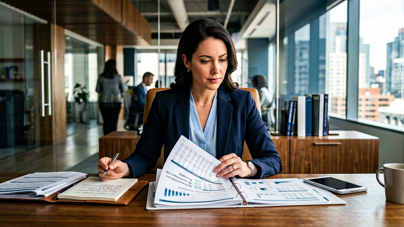 Analyzing quarterly financial reports and investment documents