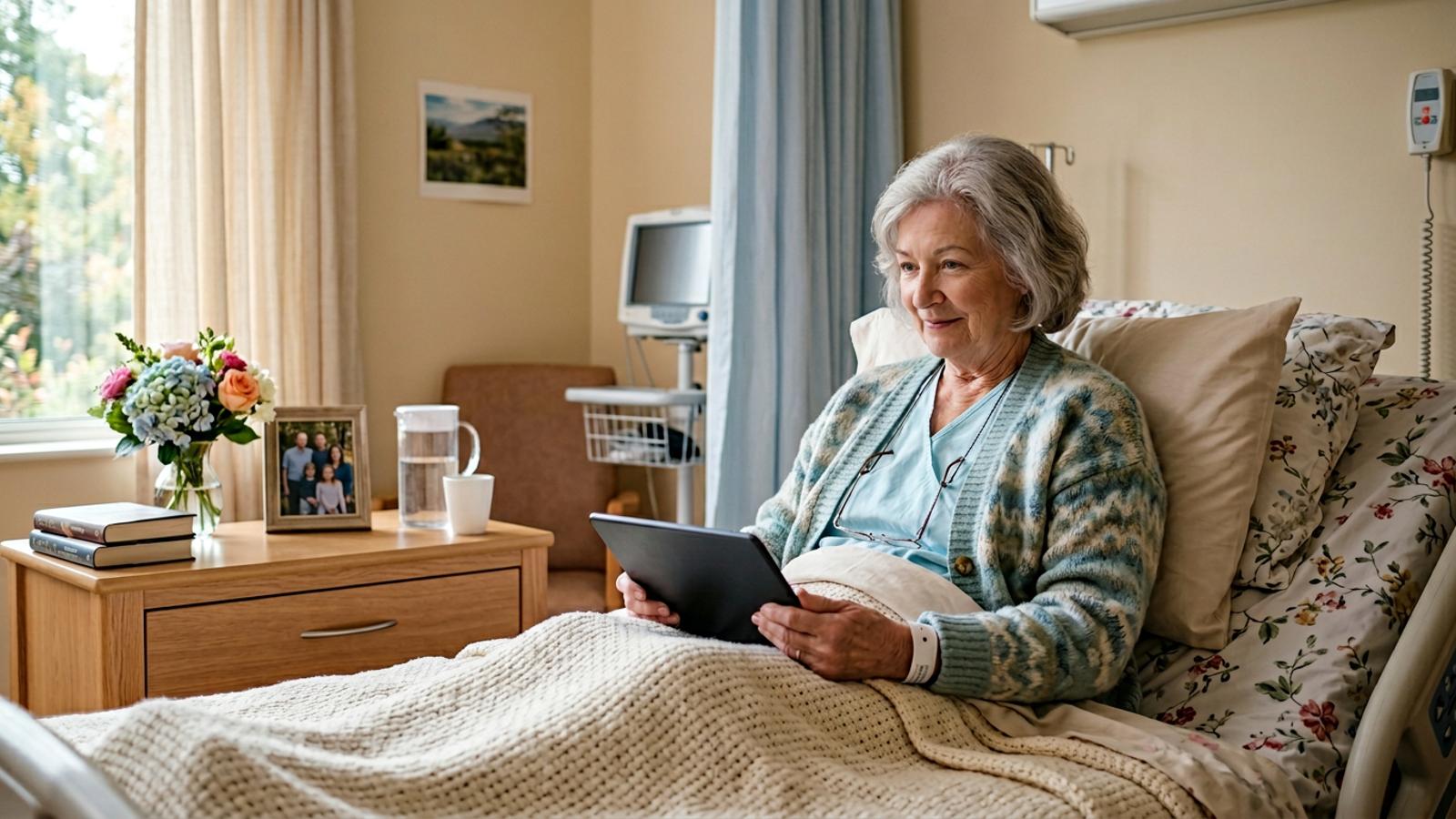 Patienten mit Angstzuständen erhalten emotionale Unterstützung.