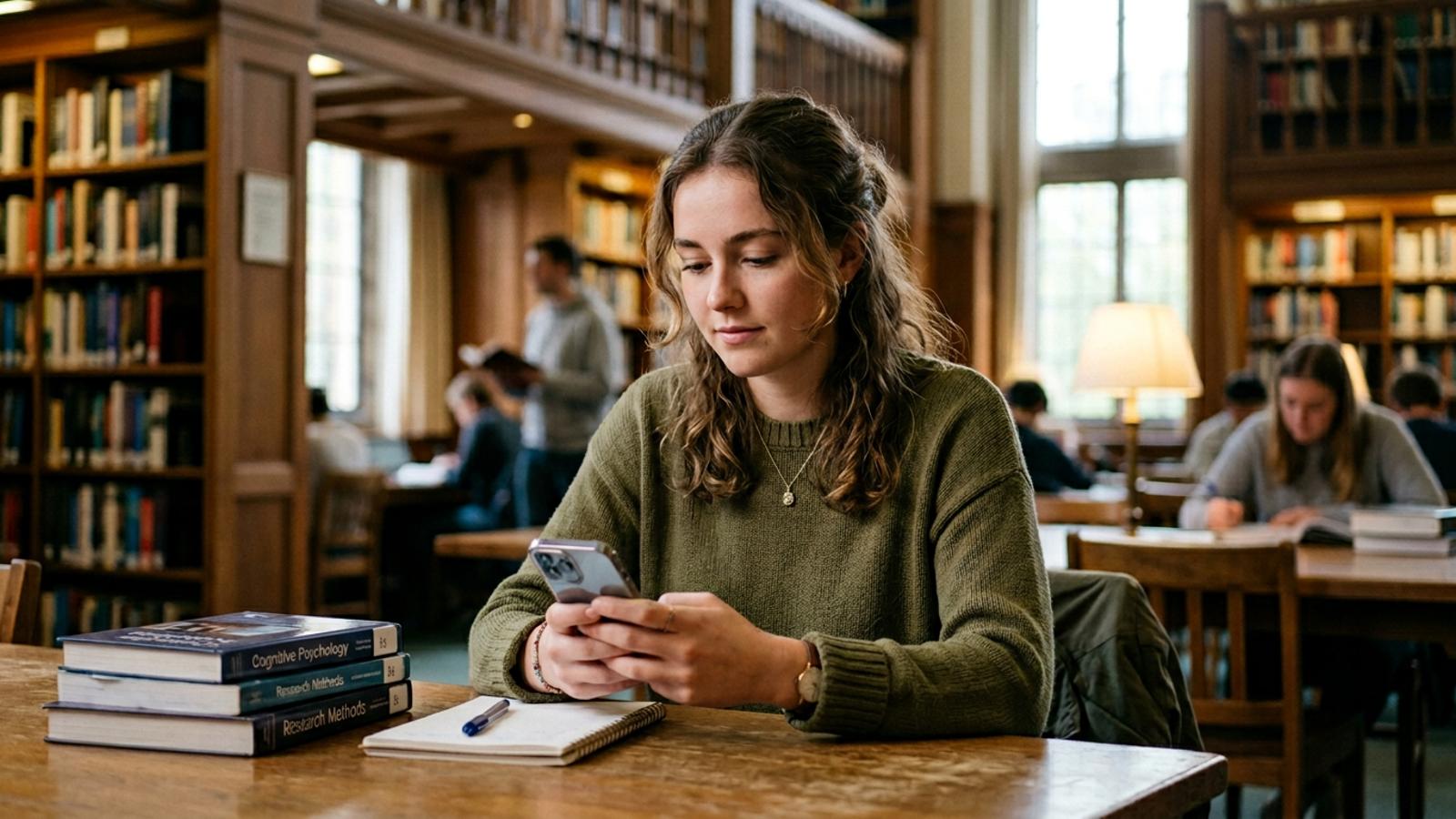 Students managing stress during exams