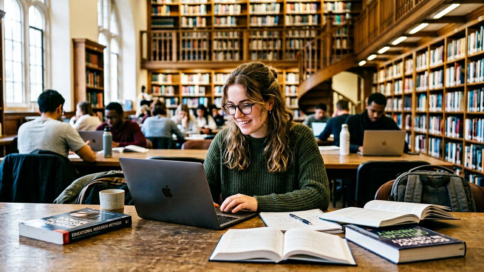 Student potrzebuje szybkich źródeł do pracy dyplomowej.