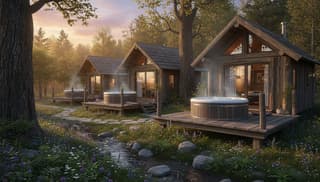 Domki z jacuzzi, które naprawdę relaksują, a nie męczą