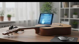 Gitara klasyczna online, która naprawdę uczy grania w duecie z AI