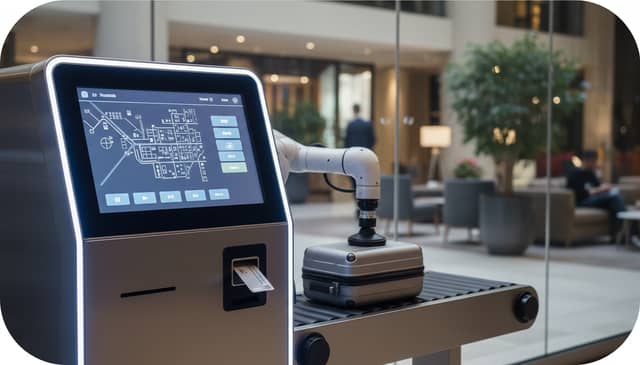Hotel recepcja automatyczna w 2026: zysk, ryzyko i granice AI